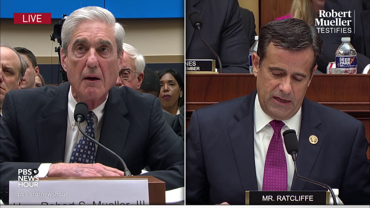 WATCH: Ratcliffe asks Mueller whether Steele dossier was part of Russian election meddling