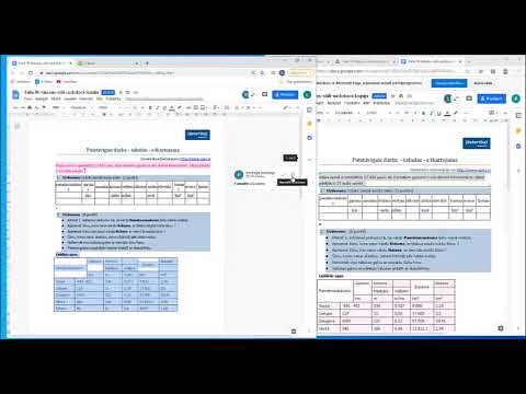 Dokumentu kopīgošana, komentēšana, rediģēšana, salīdzināšana Google dokumneti un ms word