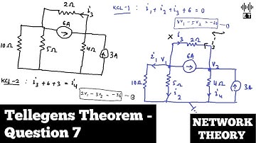 Tellegens Theorem | Question 7 | Network Theorems | Network Theory
