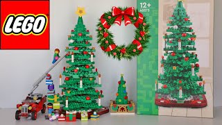 LEGO #40573 CHRISTMAS TREE Presentation, unboxing, speedbuilt