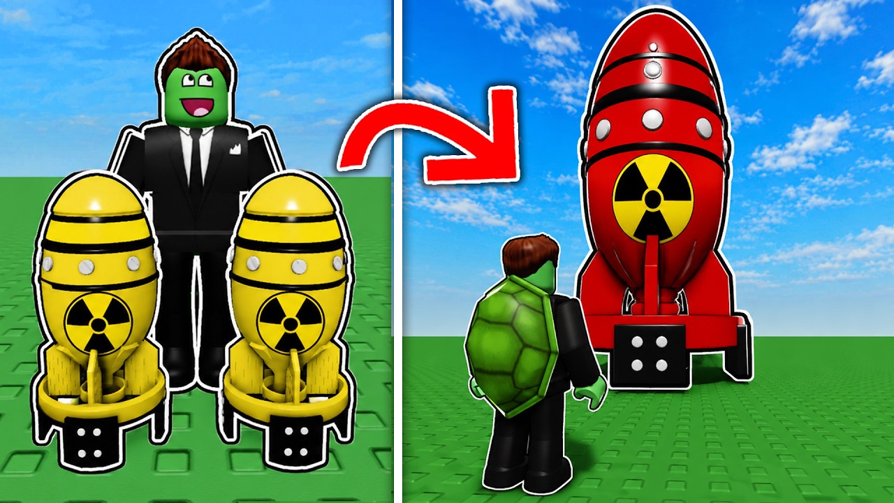 Combin CEA MAI MARE RACHETA NUCLEAR in Roblox!