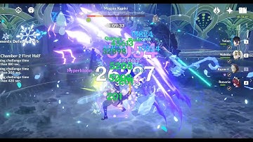 Razor Physical Hyperbloom Vs Magu Kenki 28secs. Abyss 3.5 - Floor 12-2-1.