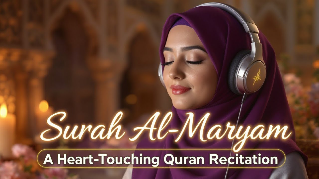 Quran For Sleep 🌙 SURAH AL-MARYAM with Beautiful Voice | Peaceful & Heart Touching Recitation