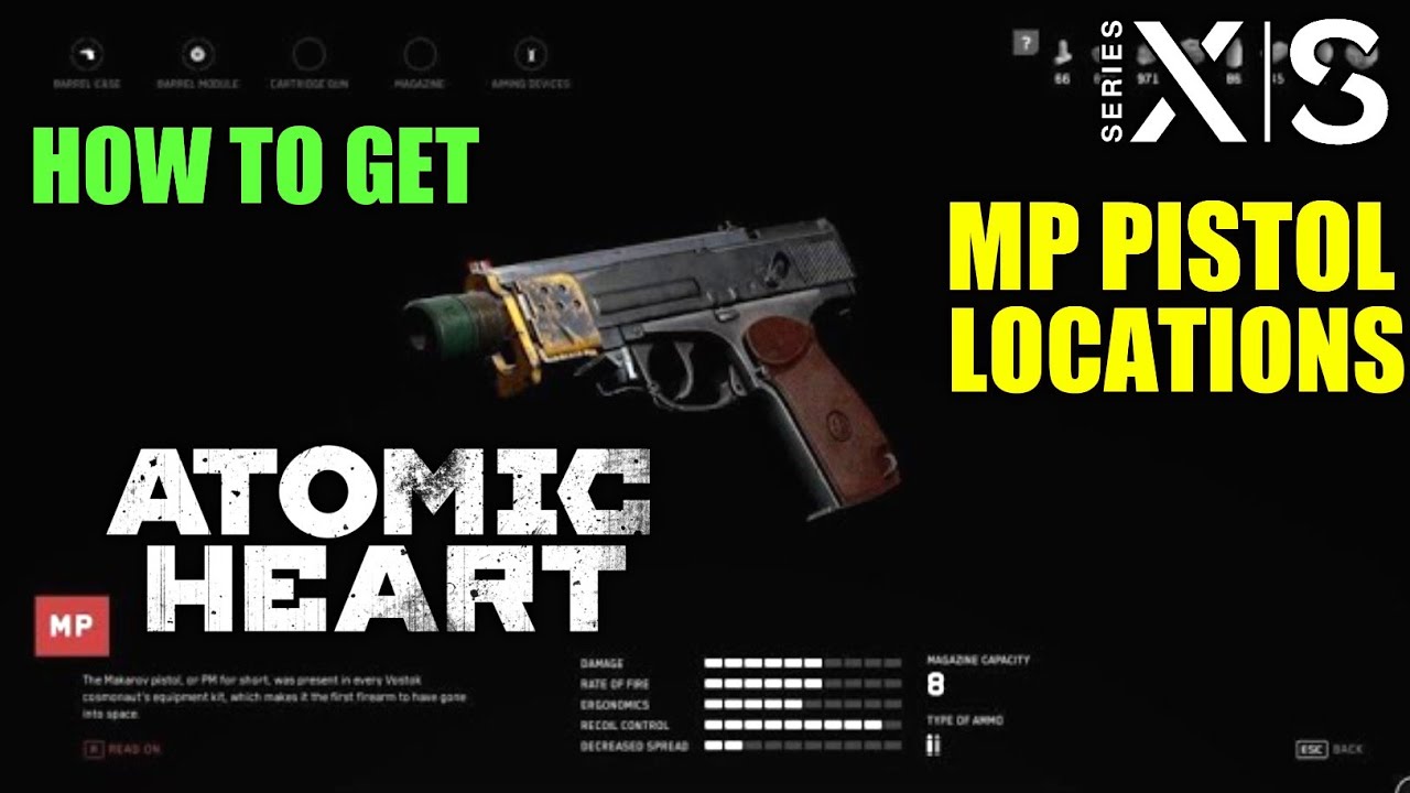 How to Get MP ATOMIC HEART MP Weapon Blueprint Location | Atomic Heart MP Pistol Location