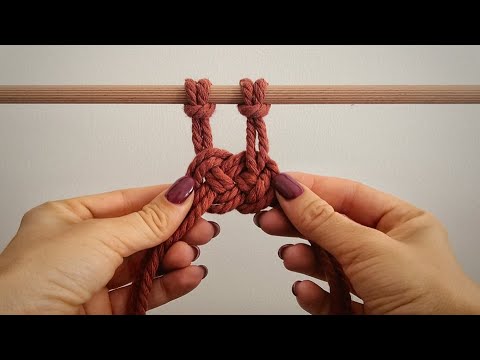Makrame Josephine Csomó készítés |How to tie The Macrame Josephine Knot |Easy Slow Tutorial