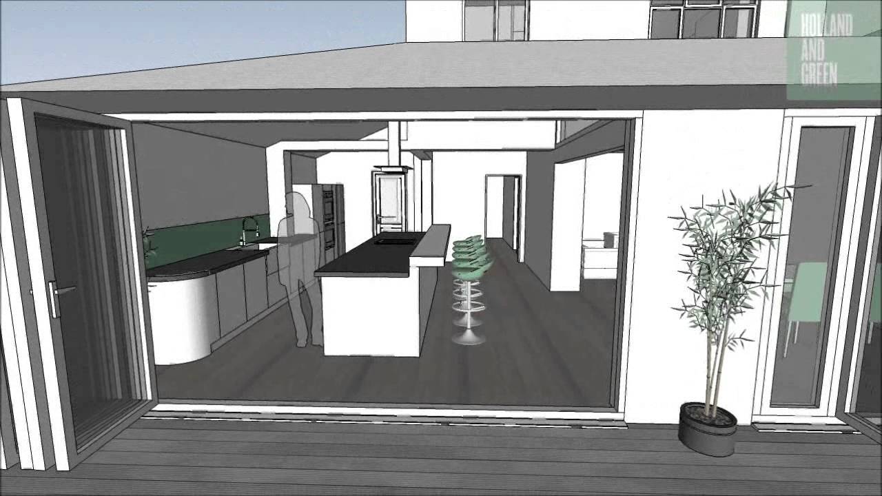 Modern single storey  extension and loft conversion in 