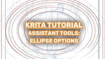 Krita 5+ Tutorial: Using the Ellipse Assistant Tools