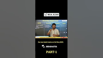 November Preparation Plan II Part-1 #mahmcacet2026 #mcacet #mcaentrance #mcaentranceexam #mcagyan