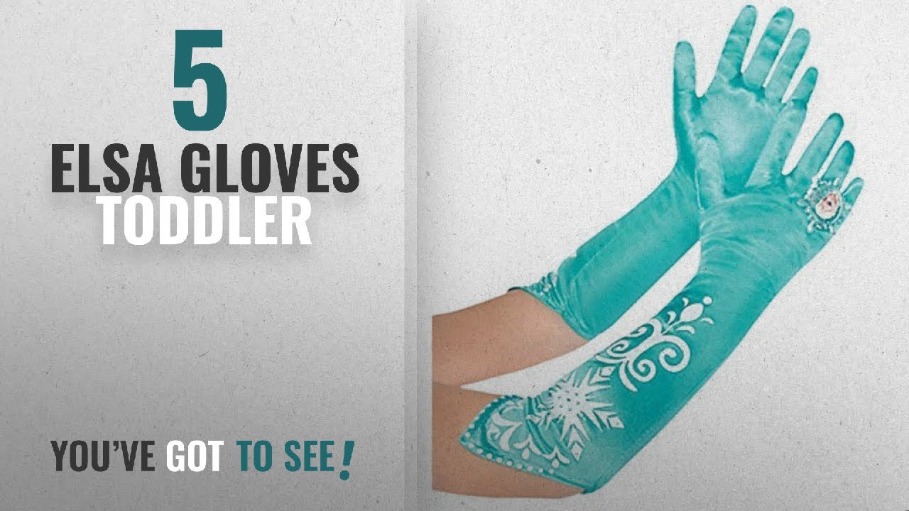 Top 10 Elsa Gloves Toddler [2018]: Disney Frozen Long Elsa Costume Gloves