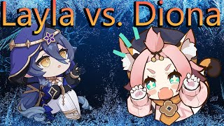 The Battle of Cryo Shielders! ~ Layla vs Diona