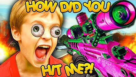 TROLLING LITTLE KIDS WITH AIMBOT TRICKSHOTS! (Black Ops 2 Mods)