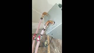 Water to Air Heat Exchanger Hydronic Boiler Shop Garage Heater