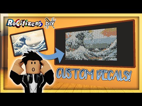 How To Make Custom Decals Voice Reveal Rocitizens Diy Youtube - roblox rocitizens custom image id