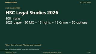 2026 HSC Legal Studies exam: What to learn from last year's mistakes