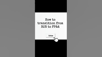 How to move from R2R to FP&A