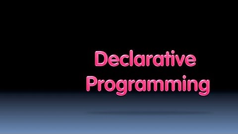 [BJC.1x] Programming Paradigms Part 3 : Declarative Programming