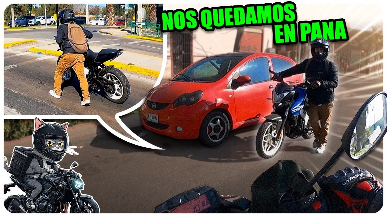 RUTA AL TOYO🏍️ (NOS QUEDAMOS EN PANA) #santiago  #chile #motovlog