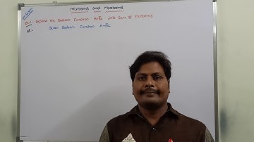 EXAMPLE-1: CONVERT THE GIVEN BOOLEAN EXPRESSION INTO SUM OF MINTERMS | CANONICAL SOP | STANDARD SOP