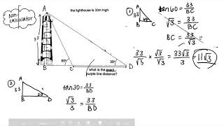 GCSE Maths | Problem Solving Using Exact Trig Values - Example 2