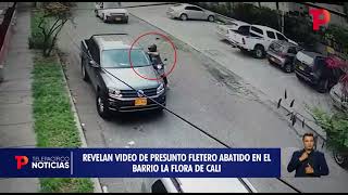 Revelan video de presunto fletero abatido en el barrio La Flora