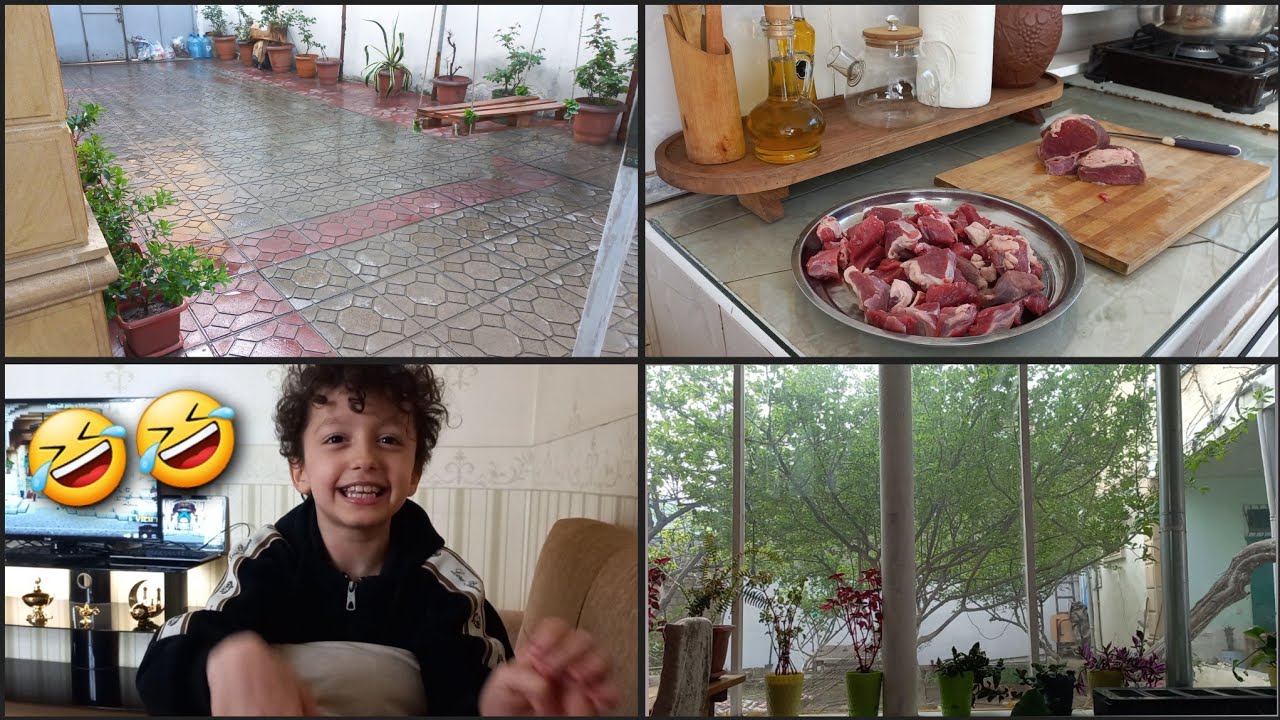 جهزت مطبخ صغير في الحديقة نضفت وطبخت سمعو معتز شو صار معو😂