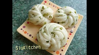 [Eng-Recipe] How to make Spring Onion Steamed Bun (葱花卷)