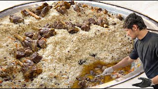 Famous Jamal Pulao of Afghanistan – 500KG Giant Kabuli Pulao Cooked with 192KG Premium Meat