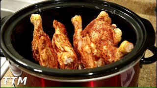 EASY Chicken Legs and Thighs Slow Cooker