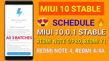Miui 10 Global Stable update schedule | Miui 10.0.1 update for Redmi Y2 |miui 10 stable release date