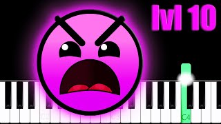 Geometry Dash - Level 10 (XStep) | Piano Tutorial