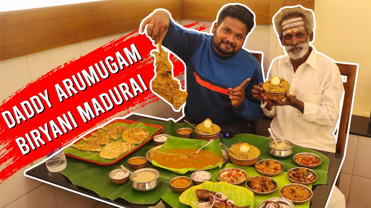 Village food factory | Daddy Arumugam Biryani Madurai | Madurai Food Tour | South Indian Food