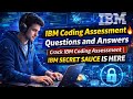 IBM Coding Assessment Questions and Answers🔥| Crack IBM Coding Assessment | IBM SECRET SAUCE IS HERE