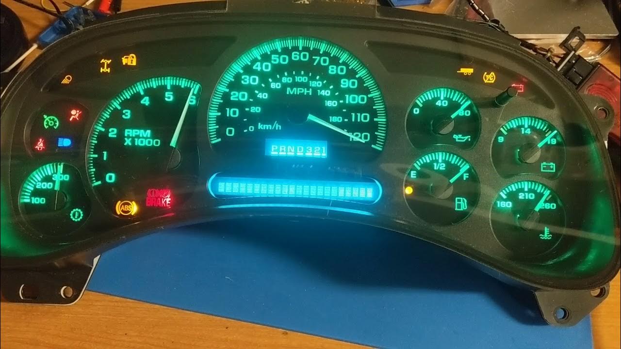 Testing speedometer cluster YouTube