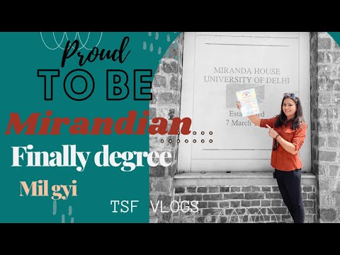 My college | Miranda House college | Ex student |degree day | Delhi University | Radhika Sharma