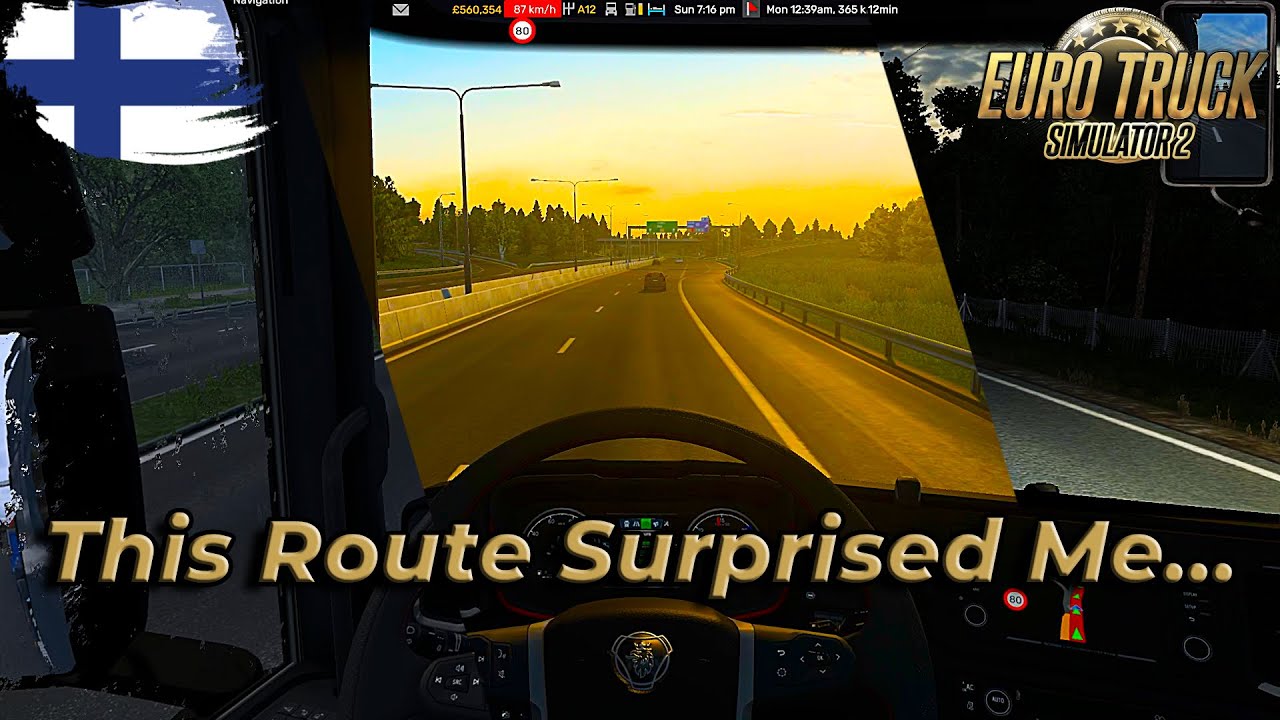 The Rain Stopped… and Finland Glowed 🌅 | ETS2 Scenic Drive