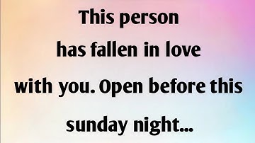 THIS PERSON HAS FALLEN IN LOVE WITH...