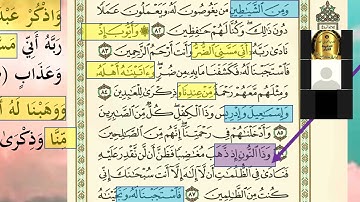 تربيطات سورة الانبياء الوجه التاسع من الأية 82 : 90