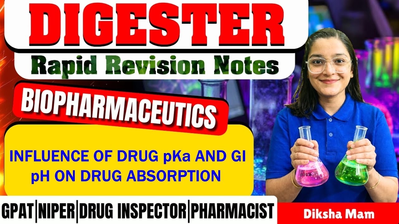 D-86 | Влияние pKa и pH желудочно-кишечного тракта на всасывание лекарственных средств - Биофарма...