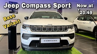 Jeep Compass Sports manual - Base variant | toughest 5 seater car ₹20.49 detailed review