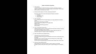 Revision Chapter2 and chapter 3