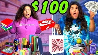 Back to School $100 Shopping Challenge Target & Wal-Mart!!