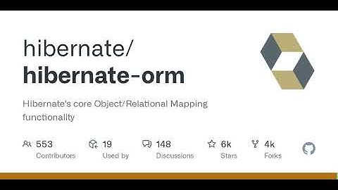GitHub - hibernate/hibernate-orm: Hibernate