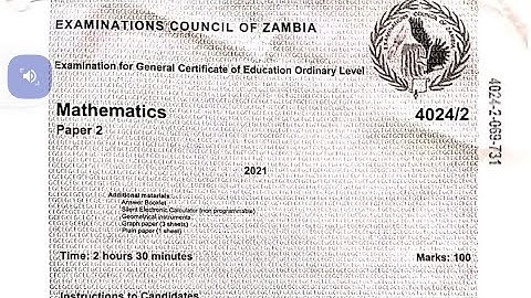 Revision in maths paper 2 2021 GCE