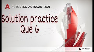 Practice exercise 6 Solution / Syncronise Cad / Autocad/ Abhishek Vishal/ Like And Subscribe