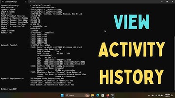 How to View Activity History on Windows 11