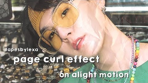 ae like page curl/turn on alight motion (advanced transition) || tapesbylexa