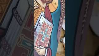 Jesus coptic iconايقونه السيد المسيح في الفن القبطي من أعمالي