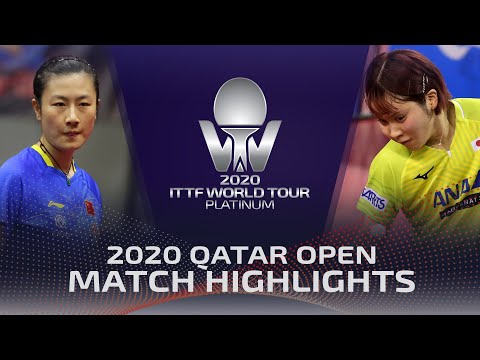 Ding Ning vs Miu Hirano | 2020 ITTF Qatar Open Highlights (R16)