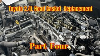 How To Replace The Head Gasket on 2.4l Toyota and Scion Motor Step by Step (Part 4 of 4)
