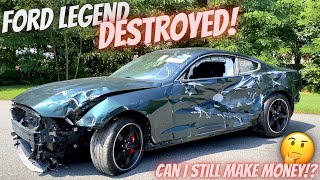 I Bought A TOTALED Ford Mustang GT BULLITT At Copart Salvage Auction!